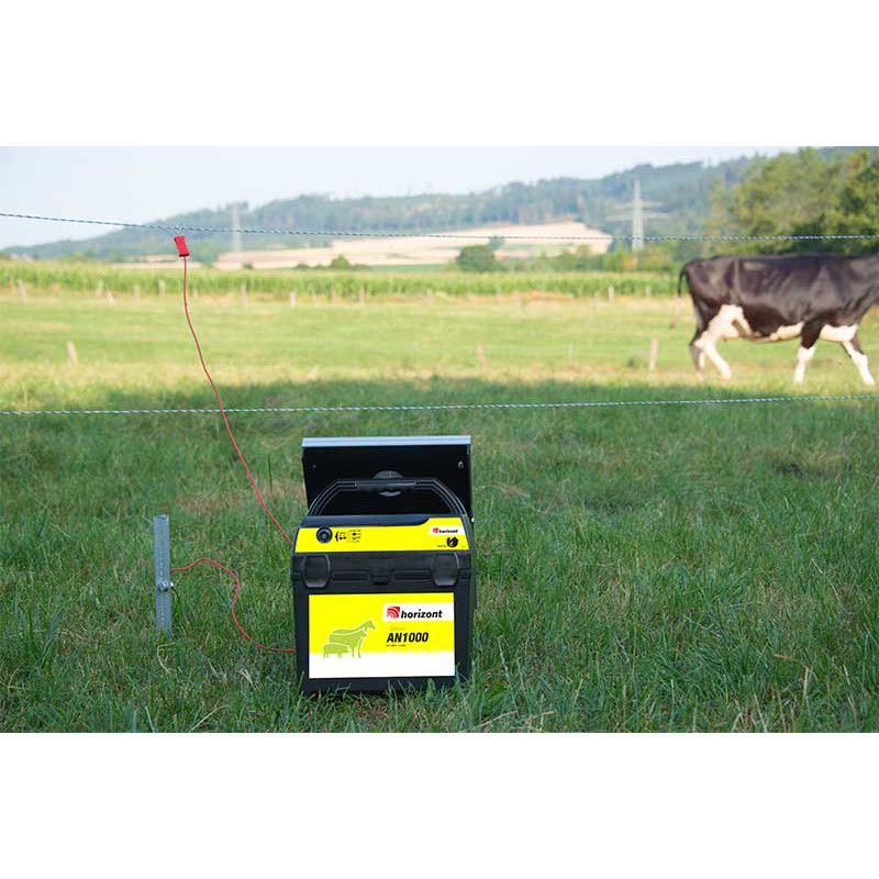 Électrificteur de clôture électrique solaire pour chevaux, porcs, vaches